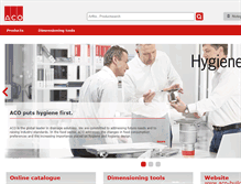 Tablet Screenshot of catalogue.aco-buildingdrainage.com